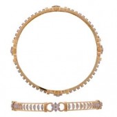 Diamond Bangles /Bracelet in 18k Yellow Gold with certified Diamonds - BR0101P